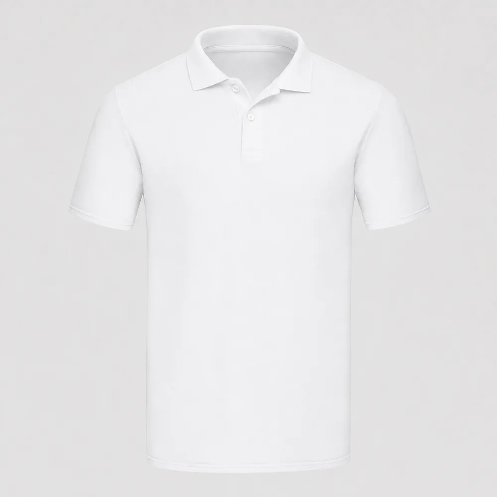 Weißes klassisches Piqué-Poloshirt